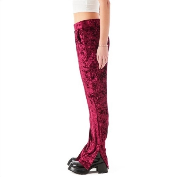 NWT LF Emma & Sam Crushed Velvet Sweatpants XS - Picture 13 of 14